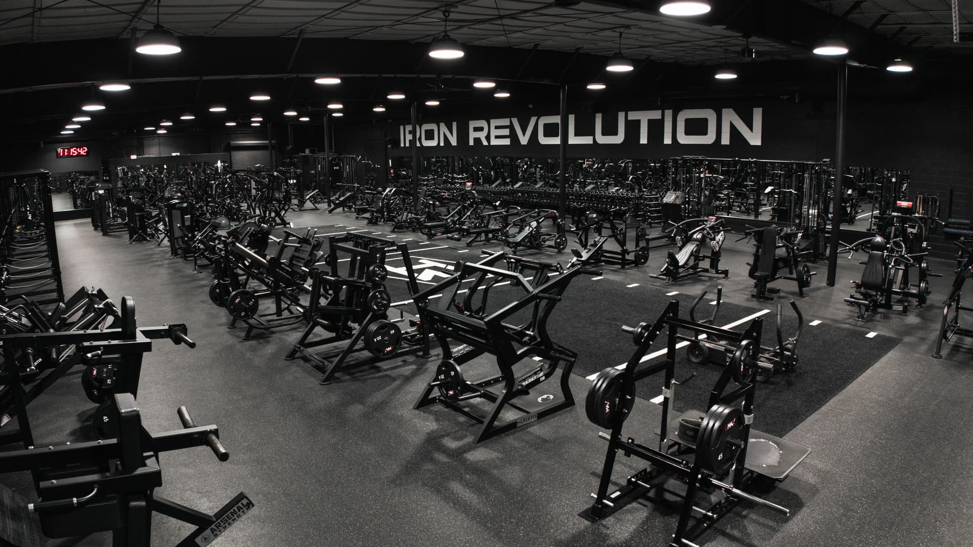 Iron Revolution gym floor - state-of-the-art training facility
